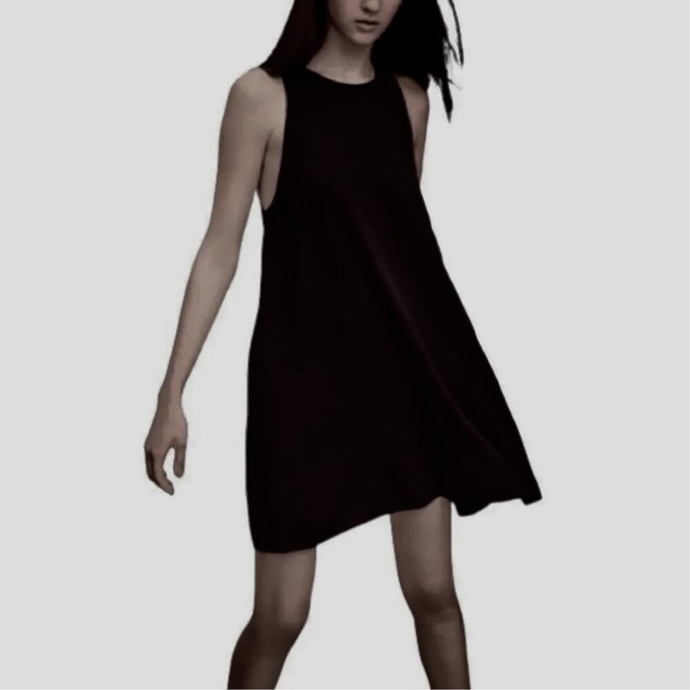 ARITZIA Wilfred Le Fou Rosa Sleeveless Swing Tank Dress - Black - Size XXS